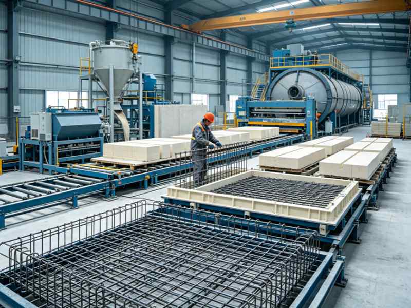 ALC Panel Production Process