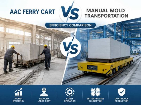 AAC Ferry Cart vs Manual Mold Transportation