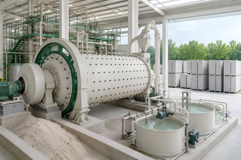 Ball Mill Capacity for an AAC Block Plant