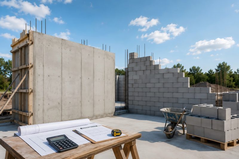 Poured Concrete Walls vs Block Cost