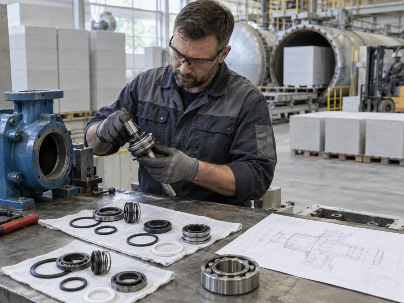 AAC Pump Spare Parts Inspection