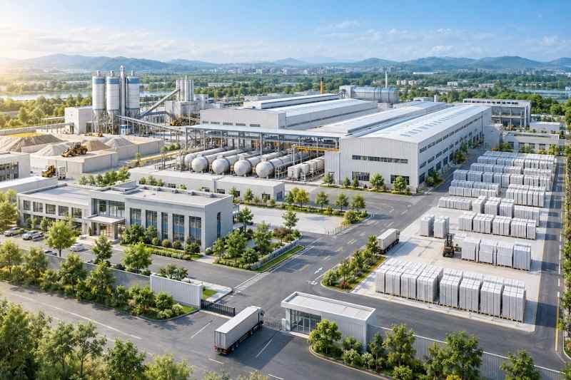 Land Needed for a 100,000–500,000 m³ AAC Plant