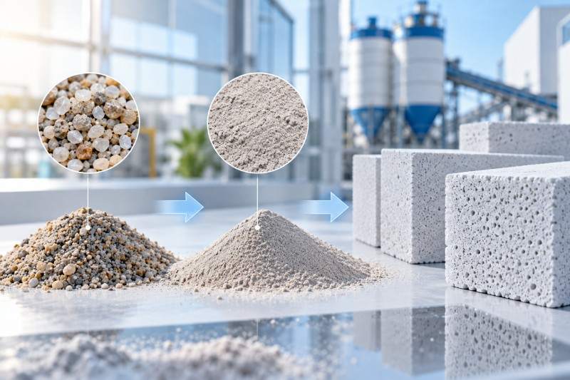 Raw Material Fineness Affects AAC Expansion and Strength