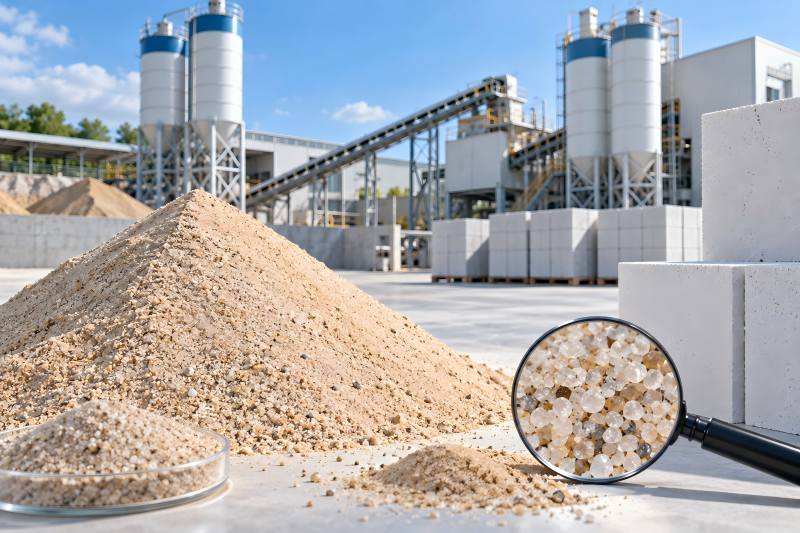 Type of Sand Is Suitable for AAC Block Production