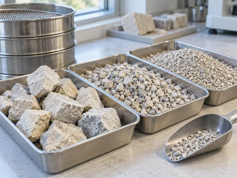 AAC Crusher Particle Size Samples AAC Crusher Particle Size Samples