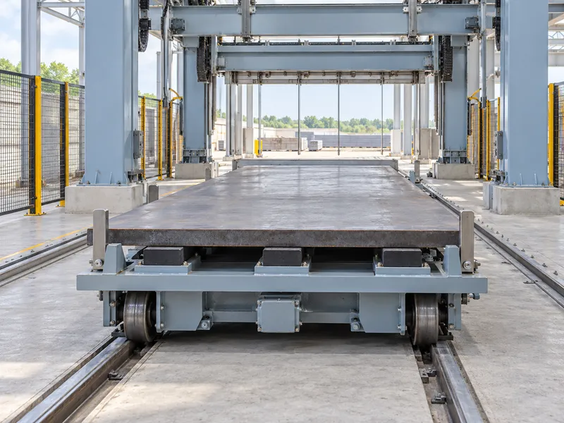 AAC Cutting Trolley Handover Position AAC Cutting Trolley Handover Position